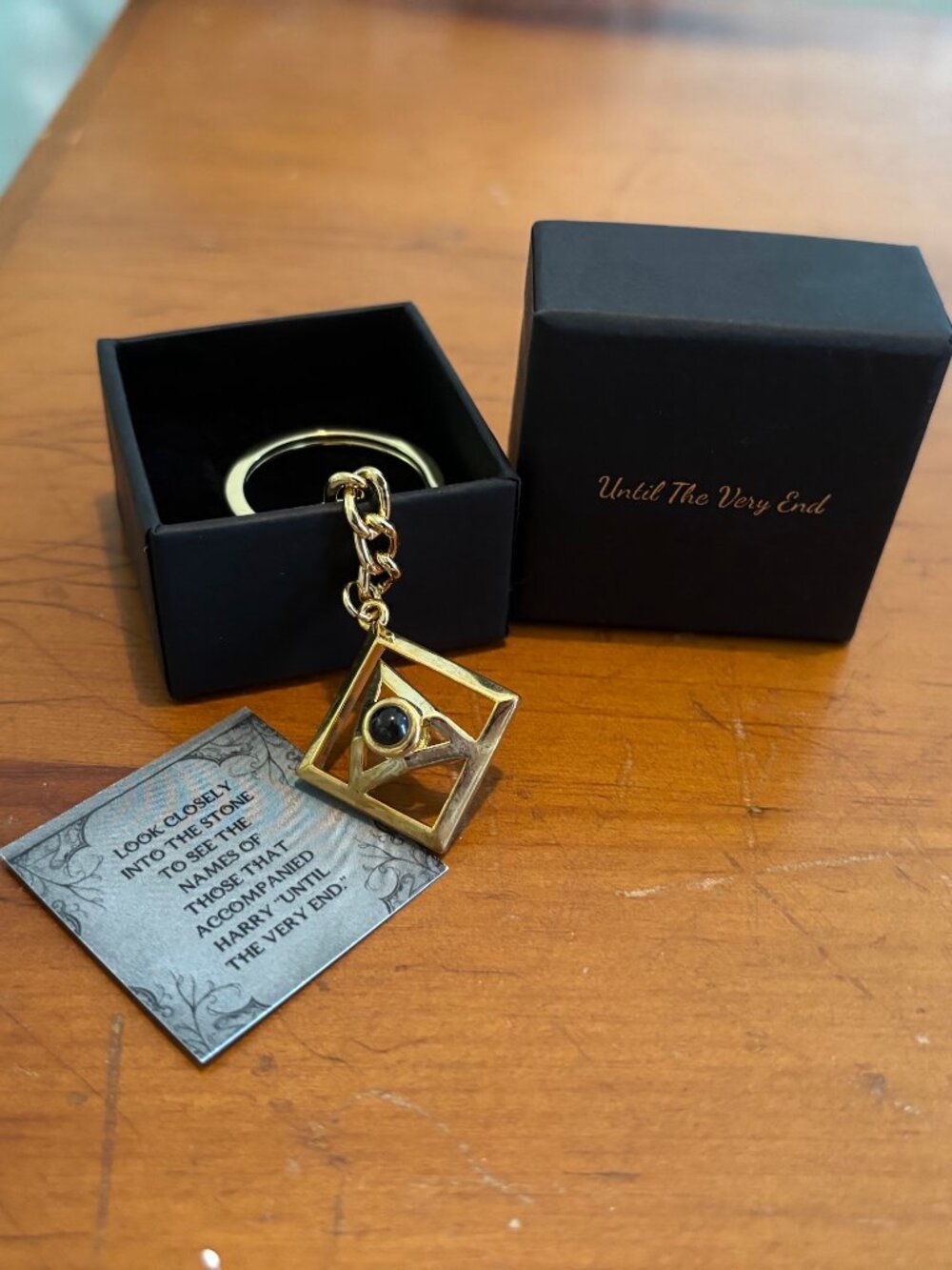 NWOT! LitJoy Crate Harry Potter Deathly Hallows Keychain + Box